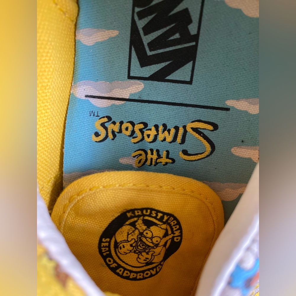 Vans The Simpsons Itchy and Scratchy Show Low Top Shoes Size 6.5 Cartoon 90s Y2K - Picture 13 of 16